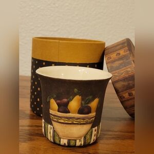 Lang Candles Primitives Porcelain Votive Holder